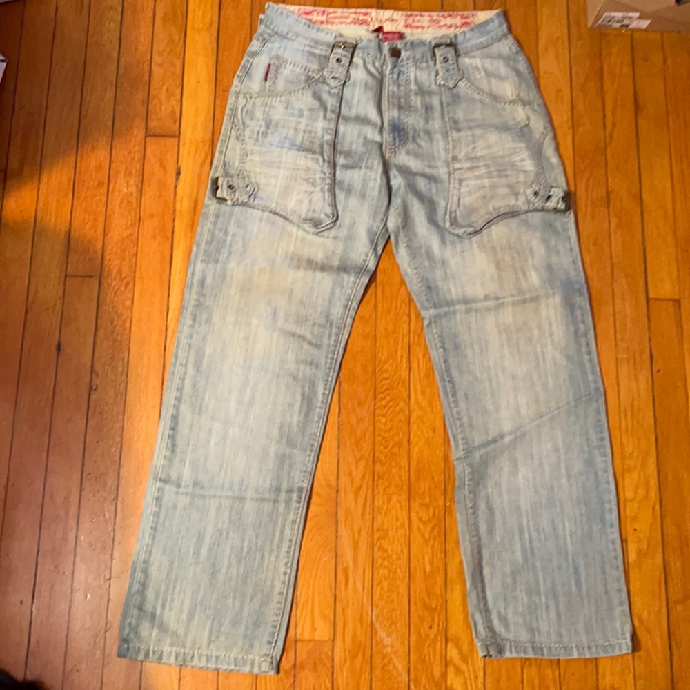 Omavi detailed denim
